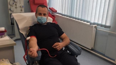 Jandarmii maramureșeni donează sânge