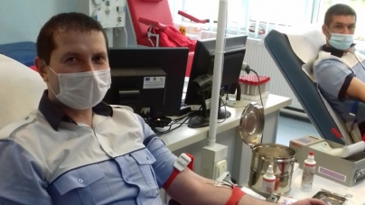 Polițiștii Serviciului Rutier Maramureș au donat sânge  