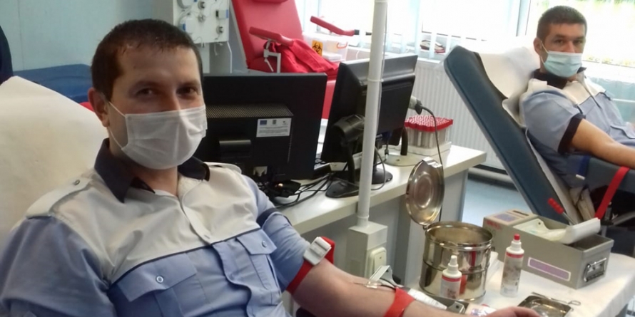 Polițiștii Serviciului Rutier Maramureș au donat sânge  