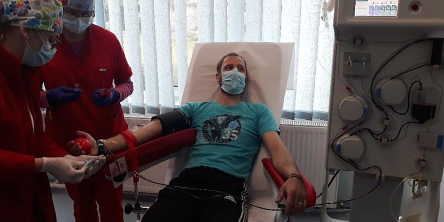 În Baia Mare, prima prelevare de plasmă de la un pacient vindecat de coronavirus a fost un succes