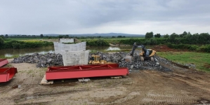 Șantier redeschis: Au fost reluate lucrările la podul peste Someș de la Seini! Care este stadiul actual al lucrărilor (FOTO)