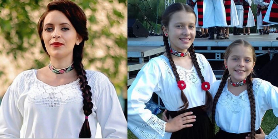 O familie muzicală: Andreia, Ovidia și Octavia Ștef reprezintă cu mândrie Prelucile (VIDEO)