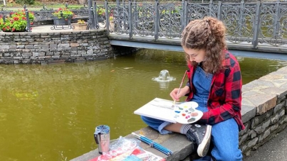 Tabără de pictură în Parcul ”Regina Maria” din Baia Mare; lucrările vor fi reunite într-o expoziție (GALERIE FOTO)