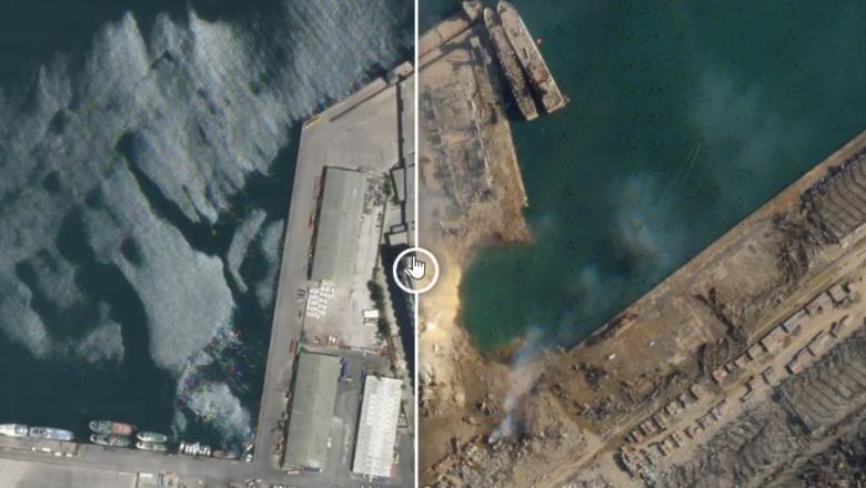 Craterul creat după exploziile de la Beirut are o adâncime de 43 de metri (sursă de securitate libaneză)