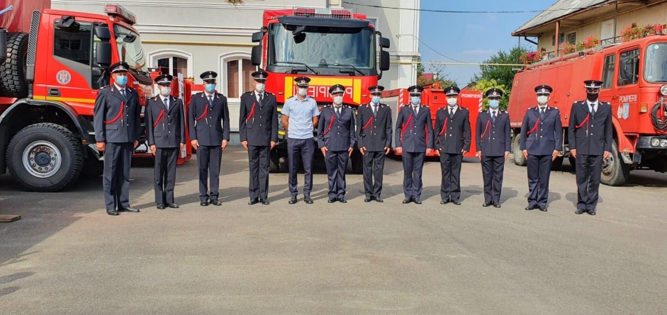 Festivitate: 19 subofițeri au depus jurământul la ISU Maramureș (FOTO)