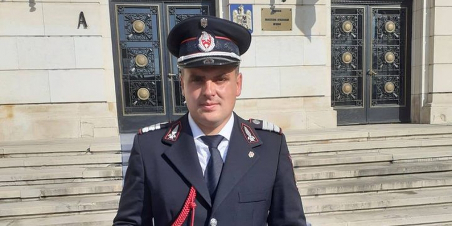 Plt.maj. Victor Nan de la Detașamentul de Pompieri Sighetu Marmației a primit Emblema de Onoare a Inspectoratului General pentru Situații de Urgență (FOTO)