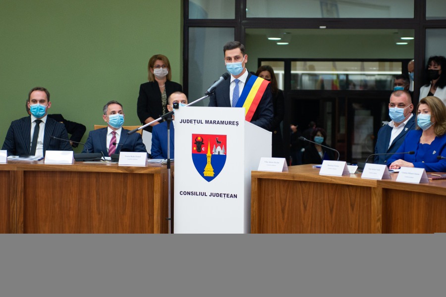 Ionel Bogdan a depus jurământul pentru preluarea mandatului la conducerea Consiliului Județean Maramureș