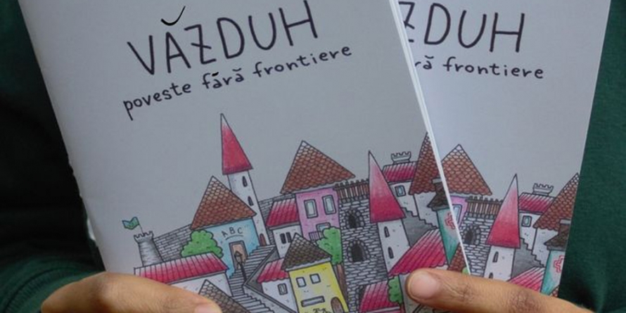 „Văzduh – poveste fără frontiere”, carte creată de voluntari și copiii din zonele marginalizate ale Băii Mari