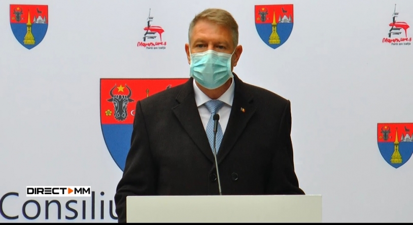 Klaus Iohannis în Baia Mare: „Trebuie să fim uniți, noi toți să fim o echipă, toți românii să fim o echipă, și, în final, să trecem cu bine peste această pandemie” (VIDEO)