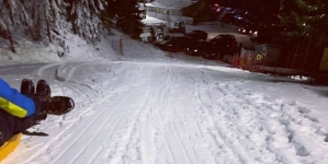 Distracție în zăpadă: Azi se deschide prima pârtie pentru sănii, la Cavnic. Lista completă a regulilor de respectat la săniuș