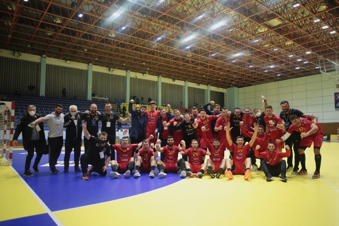 Handbal masculin. Victorie în Baia Mare: România bate Muntenegru la nouă goluri, cu trei jucători de la Minaur în teren