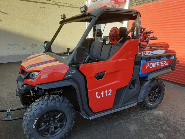 Un nou utilaj a intrat în posesia ISU Maramureș; Este destinat intervențiilor în zone împădurite, pe teren acoperit cu zăpadă, precum și pe alte categorii de teren greu accesibil (GALERIE FOTO)