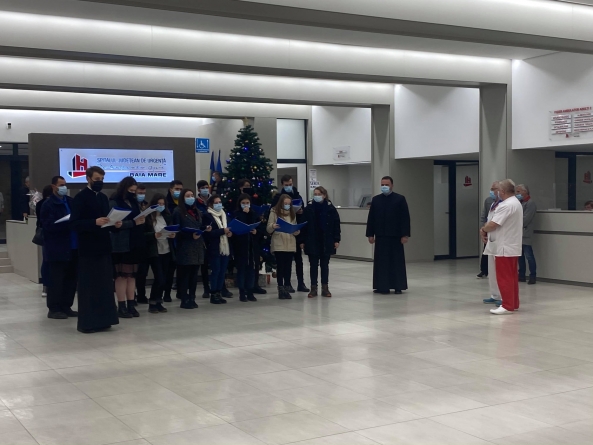 ATOCEM a vestit Nașterea Mântuitorului la Spitalul Județean Baia Mare