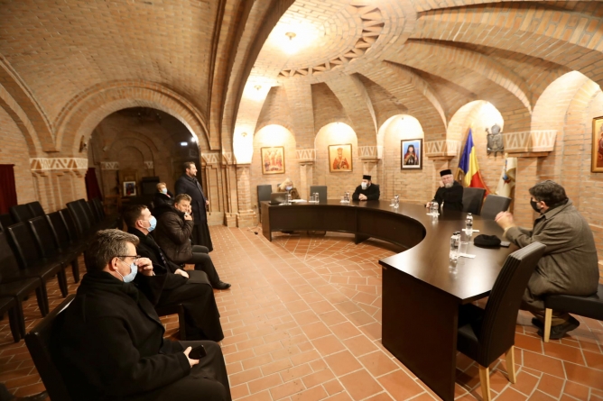 PS Iustin a prezidat ședința echipei tehnice a comandamentului de șantier a Palatului Cultural din Sighetu Marmației