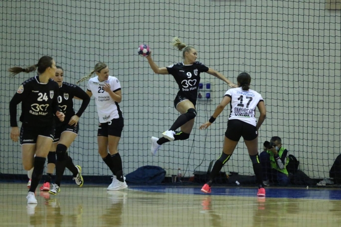 Handbal feminin, Liga Florilor. CS Minaur Baia Mare bate Clujul într-un meci în care a contat doar golul