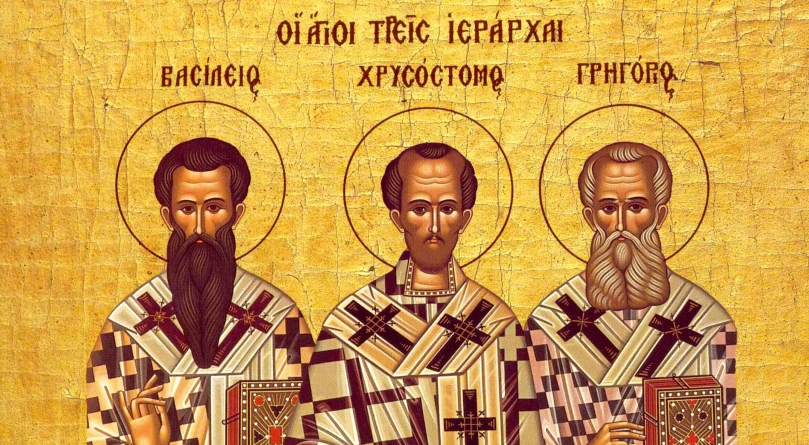 Îi prăznuim pe Sfinții Trei Ierarhi: Sfântul Vasile cel Mare, Sfântul Grigorie Teologul și Sfântul Ioan Gură de Aur