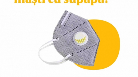 Avertisment de la Ministerul Sănătății: Nu purtați măști cu supapă!