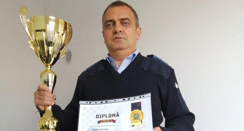 Jandarmul maramureșean Zaharia Văsuț – multiplu campion la șah (FOTO)