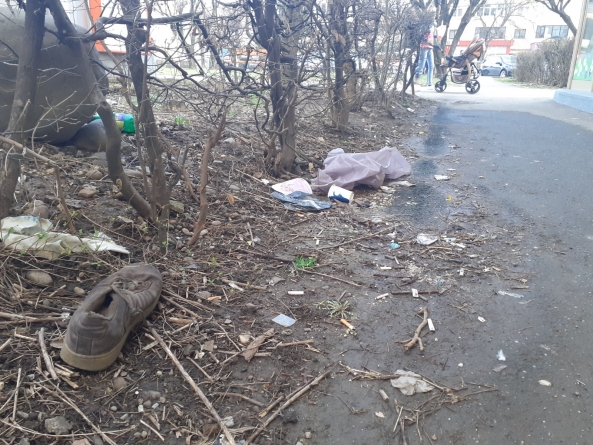 Salubritatea stradală din Baia Mare, încotro? Imagini de pe una dintre principalele artere ale municipiului (VIDEO ȘI FOTO)