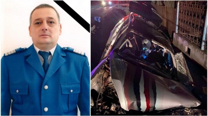 Tragic: Un jandarm maramureșean a decedat într-un teribil accident pe centura Gherlei. A intrat cu mașina într-un cap de pod. Mesajul IJJ (FOTO)