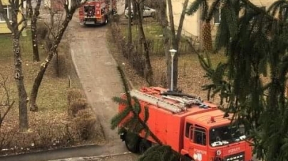112: Intervenție a pompierilor pe strada Alexandru Odobescu din Baia Mare (FOTO)