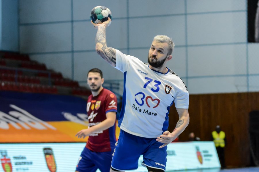 Handbal masculin, Liga Zimbrilor. Victorie pentru Alexandru Sabou la debutul pe banca tehnică. CS Minaur Baia Mare a învins CSM Reșița