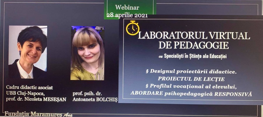 ”Minutul de pedagogie” aduce un nou webinar pentru cadrele didactice