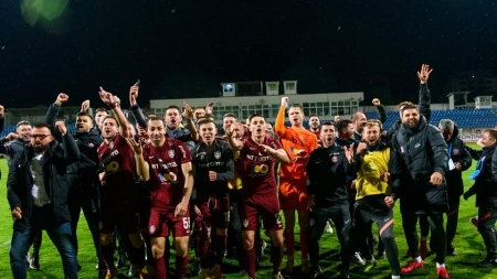 Fotbal, Liga 1. CFR Cluj câștigă titlul de campioană a României pentru a patra oară consecutiv, înainte de meciul direct cu FCSB