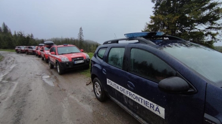 Actualizare: Final fericit în Maramureș: Polițiștii de frontieră au fost găsiți aproape de granița cu Ucraina. 100 persoane prezente la căutari (VIDEO ȘI FOTO)