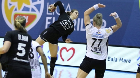 Handbal feminin, Liga Florilor. CS Minaur Baia Mare, surclasată clar de CSM București. Băimărencele se concentrează pe păstrarea locului al doilea în clasament