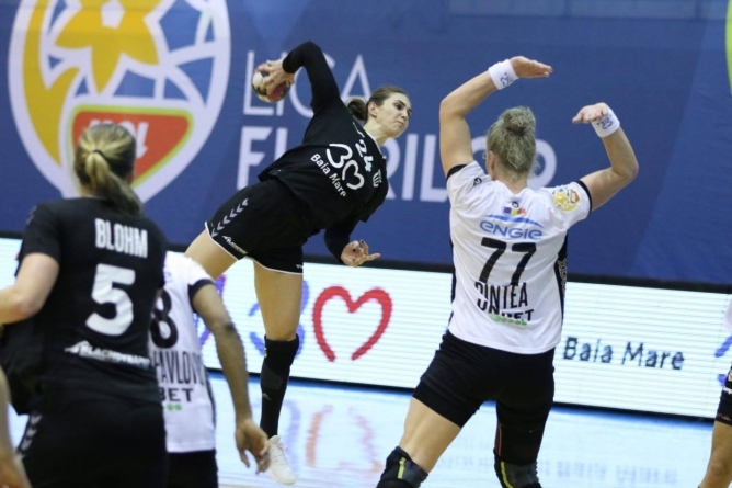 Handbal feminin, Liga Florilor. CS Minaur Baia Mare, surclasată clar de CSM București. Băimărencele se concentrează pe păstrarea locului al doilea în clasament