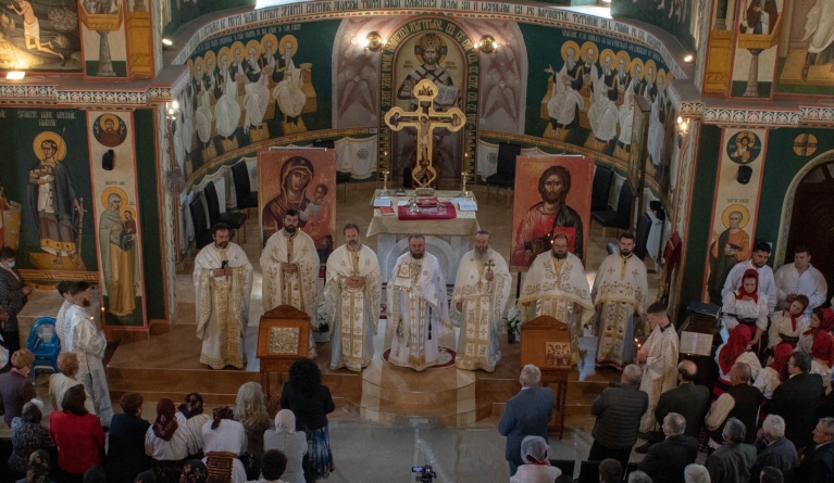 A fost hramul Bisericii Ortodoxe „Înălțarea Domnului” din Târgu Lăpuș (FOTO)