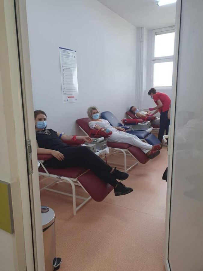 Gest generos: Personalul medical al Spitalului Județean Baia Mare a donat din nou sânge