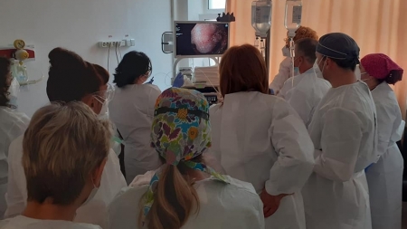 Reușită la Spitalul Județean: S-au rezolvat, cu succes, mai multe cazuri dificile de endoscopie digestivă intervențională