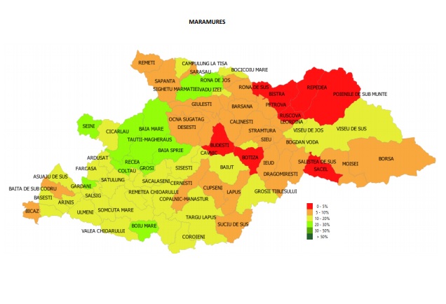 Vaccinarea în Maramureș: Baia Mare și UAT-urile din apropiere, în topul imunizării anti-COVID-19. La polul opus, zona ucraineană. Vezi statistica pe localități
