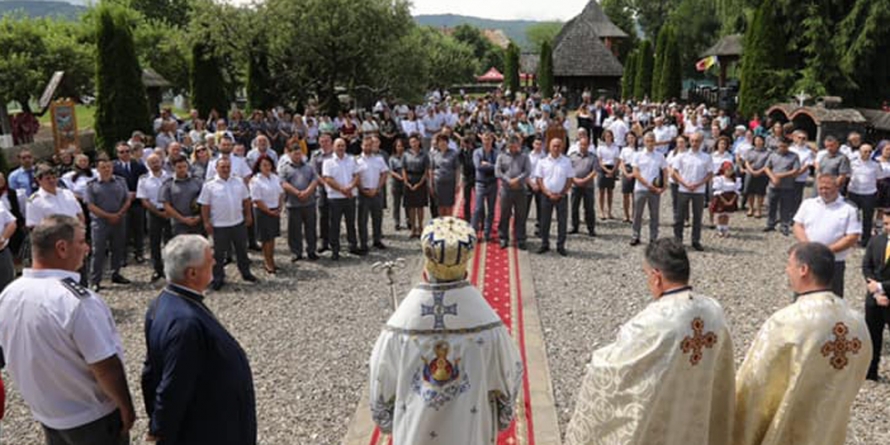 A fost hramul Bisericii „Sf. Voievod Ştefan cel Mare” din incinta Inspectoratului Teritorial al Poliției de Frontieră Sighetu Marmației (FOTO)
