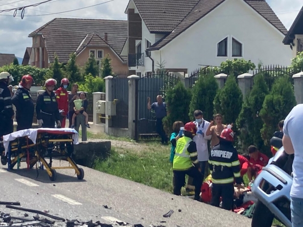 Tragedie uriașă: O băimăreancă însărcinată în 20 de săptămâni a decedat într-un teribil accident de circulație în județul vecin Bistrița-Năsăud (VIDEO ȘI FOTO)