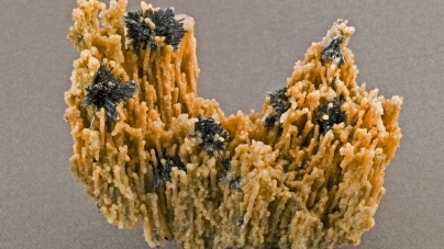 Frumusețile Maramureșului: Un eșantion deosebit provenit din Mina Herja, exponatul săptămânii la Muzeul de Mineralogie din Baia Mare (FOTO)