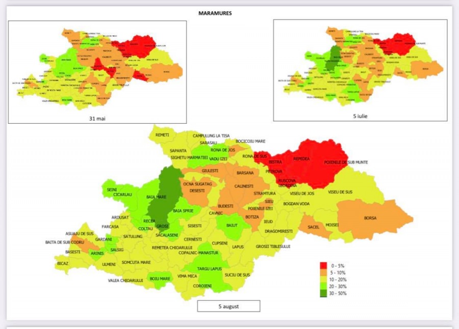 Vaccinarea în Maramureș: Peste 207.000 persoane au primit, cel puțin, prima doză de ser anti-COVID-19. La medicii de familie, 5937. Vezi situația pe localități