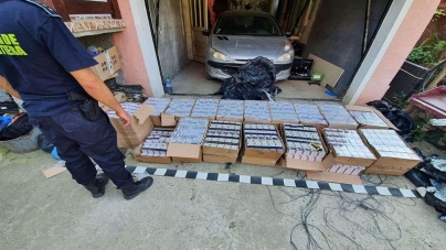 Percheziție și acțiuni ,,în forță” în Maramureș; 19.000 de pachete cu țigări de contrabandă au fost confiscate