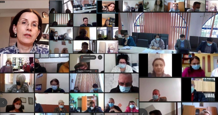 ISJ Maramureș, întâlnire online cu directorii unităților de învățământ; Ce au discutat