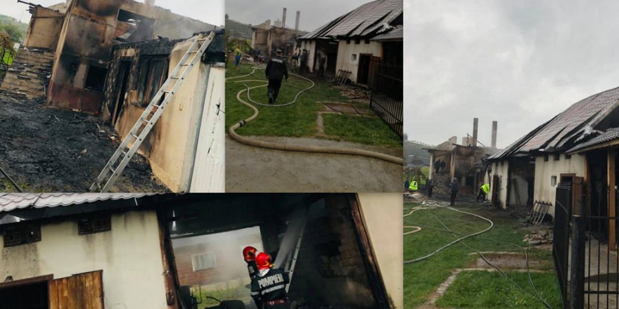Necaz mare: Un incendiu a distrus toată agoniseala unei familii din Ungureni; Haideți să dăm o mână de ajutor! (FOTO)