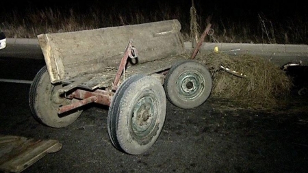 Accident rutier în comuna Remeți: O autoutilitară a intrat în coliziune cu o căruță