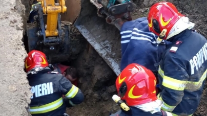 Alertă forțe de intervenție: În județul Maramureș un bărbat surprins de un mal de pământ, în satul Coștiui. S-au deplasat pompierii! (FOTO)
