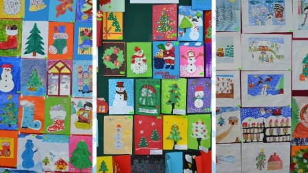 ”Splendoarea iernii prin ochi de copil”: Concurs de desene și colaje la Vișeu de Sus