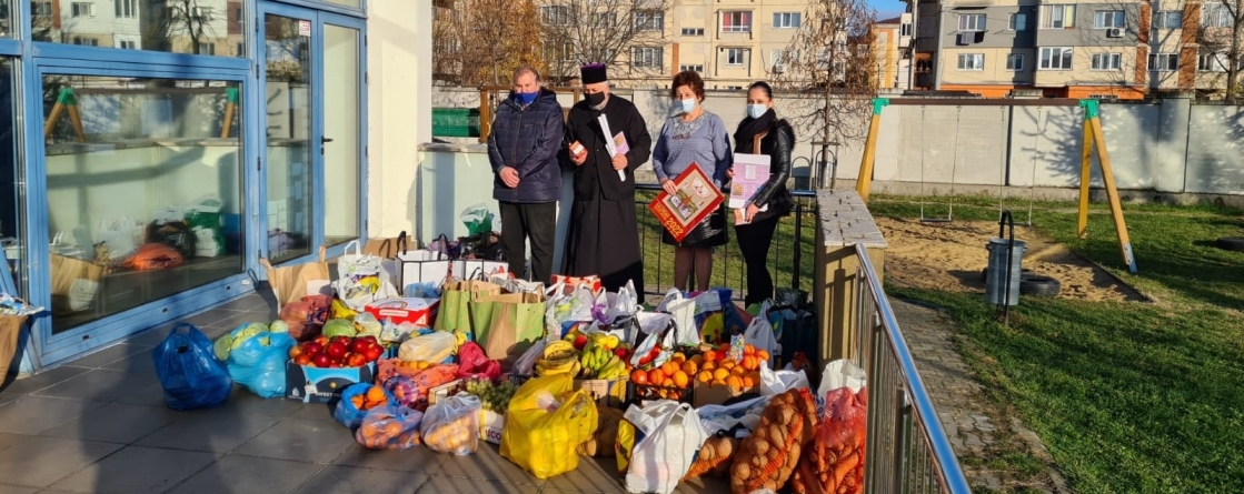 Faptă bună: 10 grupe de copii de la Gradinița „Otilia Cazimir” din Baia Mare au donat alimente Asociației Filantropice „Sfântul Ierarh Iosif Mărturisitorul”
