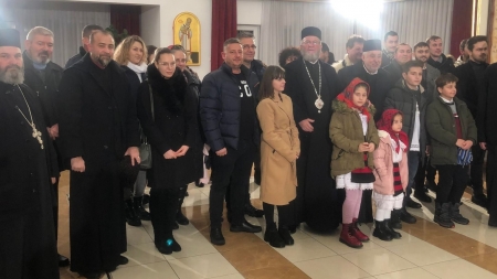 Colind pentru familia noastră: Parohia ortodoxă băimăreană cu Sfântul Iosif Mărturisitorul ca protector l-a colindat pe PS Iustin! A arătat unitatea Bisericii!