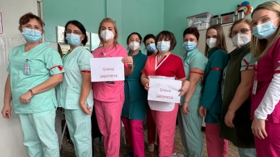 Proteste în sistemul sanitar: În județul Maramureș în prezent membrii Sindicatului Sanitas sunt în grevă japoneză. Ce revendicări au!(FOTO)