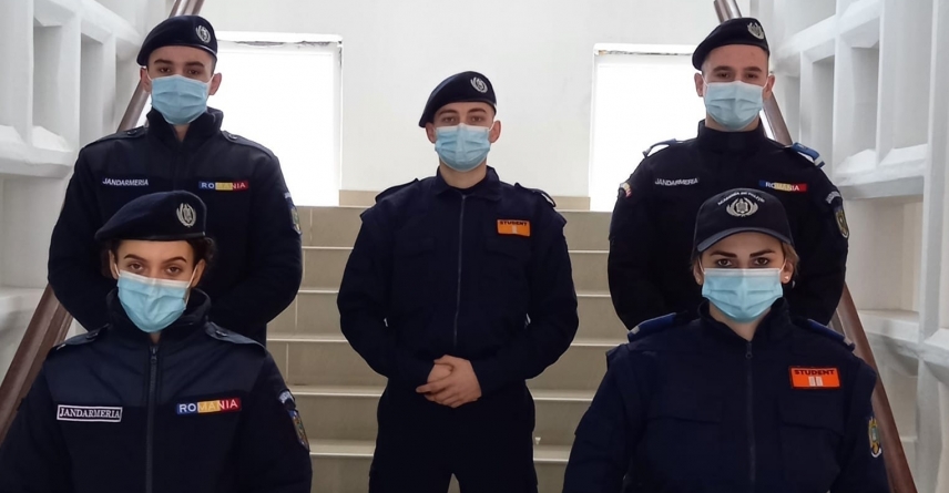 Studenți în practică la Jandarmeria Maramureș