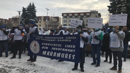 Membrii Sindicatului Liber din Învățământ Maramureș, în grevă de avertisment; Care sunt nemulțumirile